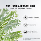Artificial Palm Tree, 6 FT Tall Faux Plant, Secure PE Material & Anti-Tip Tilt Protection Low-Maintenance Plant, Lifelike Green Fake Tree for Home Office Warehouse Decor Indoor Outdoor